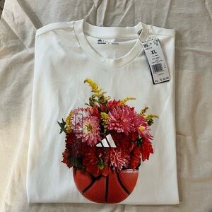 Adidas Floral Basketball Tee